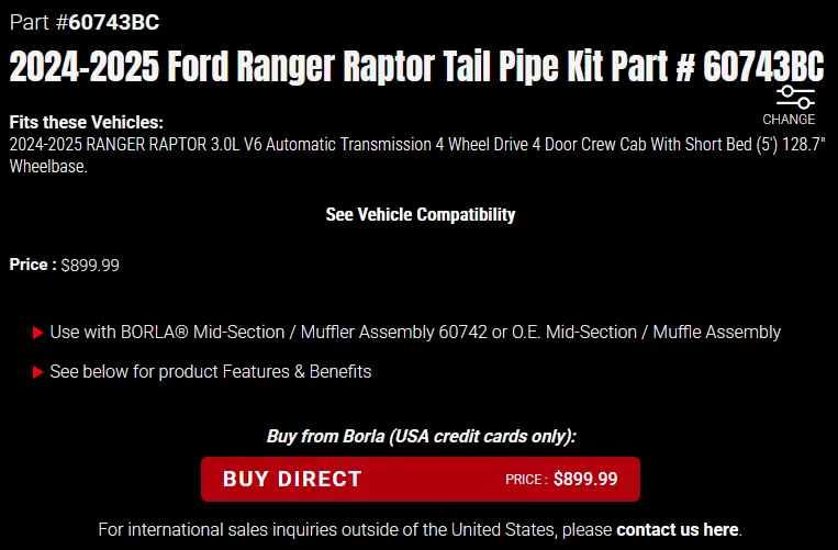Ford Ranger Borla Exhaust for Ranger Raptor - sounds & review video 1759150975399-i0