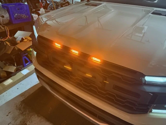Ford Ranger New Ranger Raptor amber grill lights released by F150LEDs thumbnail_IMG_6207