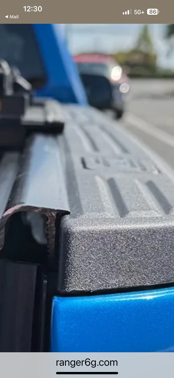 Ford Ranger Leaking Lomax Trifold on Ranger Raptor IMG_1426