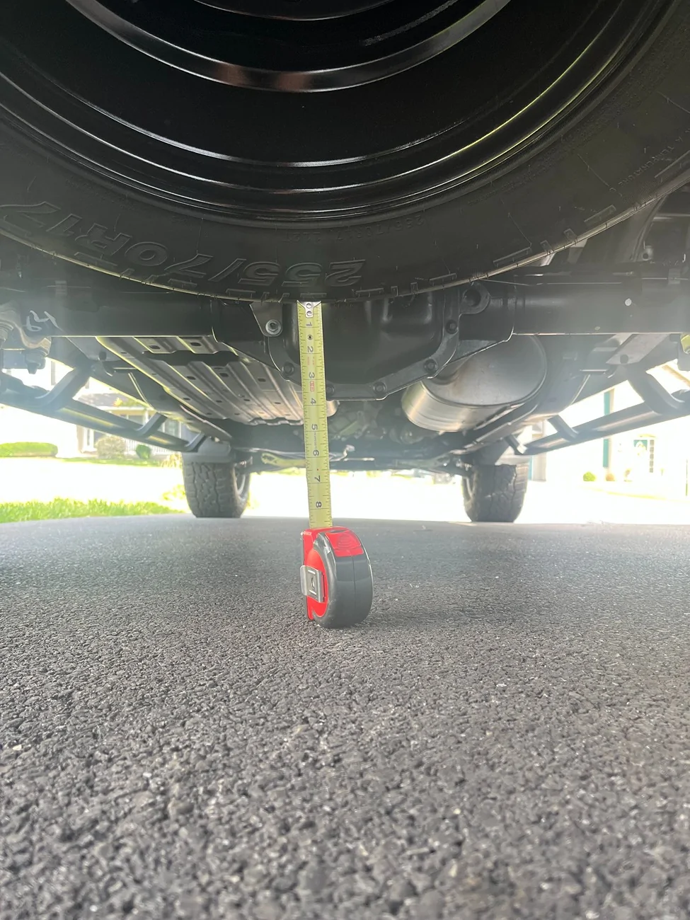 Ford Ranger 2025 XLT - Replacing stock spare - ground clearance {filename}