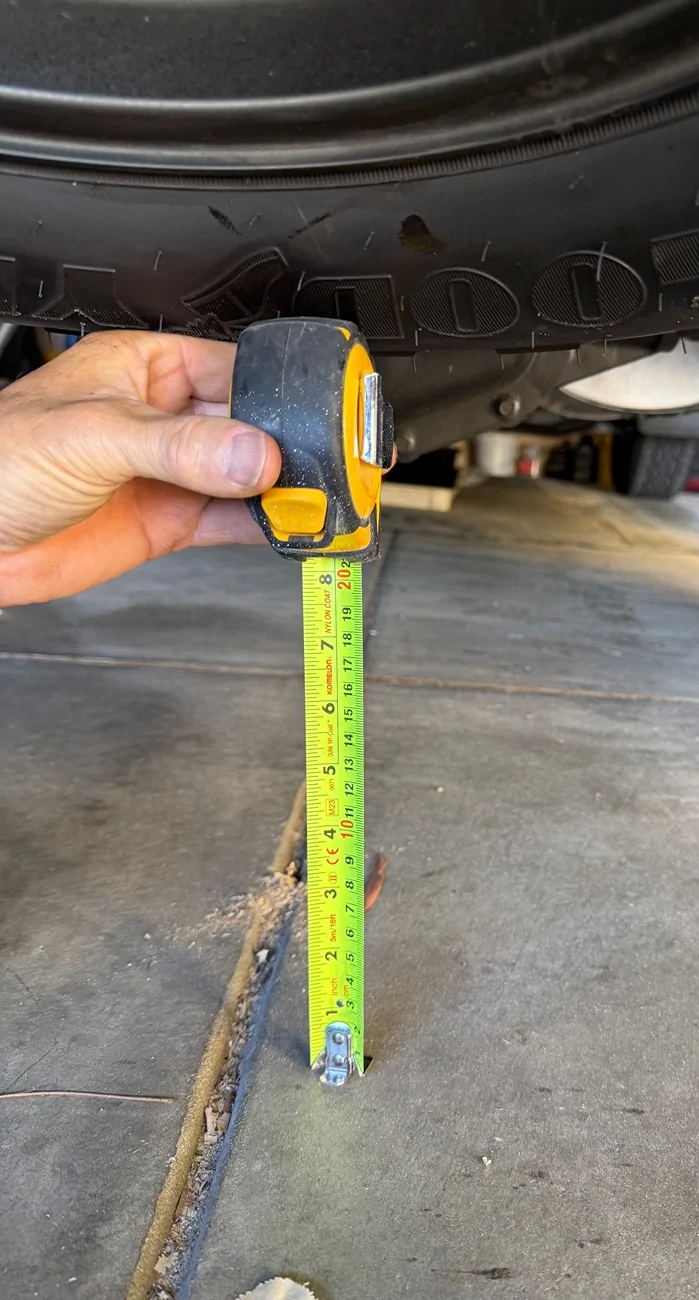 Ford Ranger 2025 XLT - Replacing stock spare - ground clearance IMG_1040