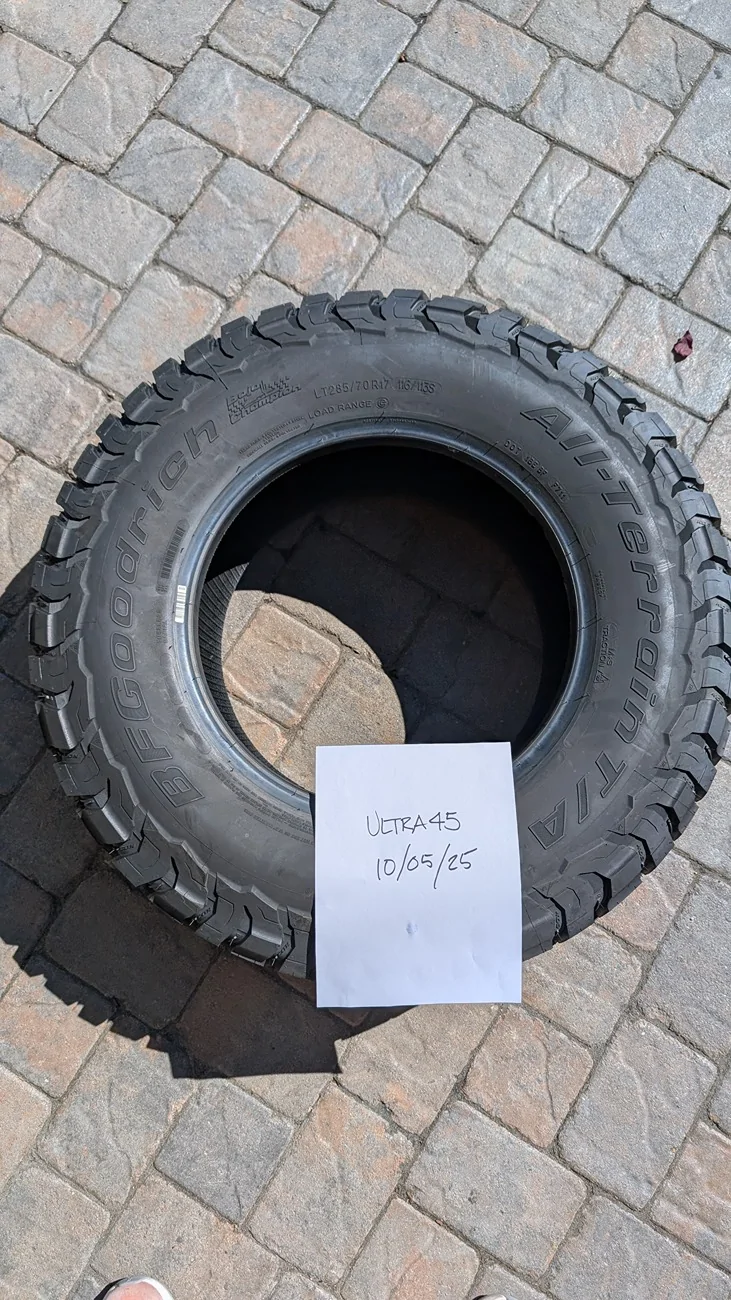 Ford Ranger New BFG K03 Tire 285/70R17 (SF Bay Area) PXL_20251005_204544761.MP
