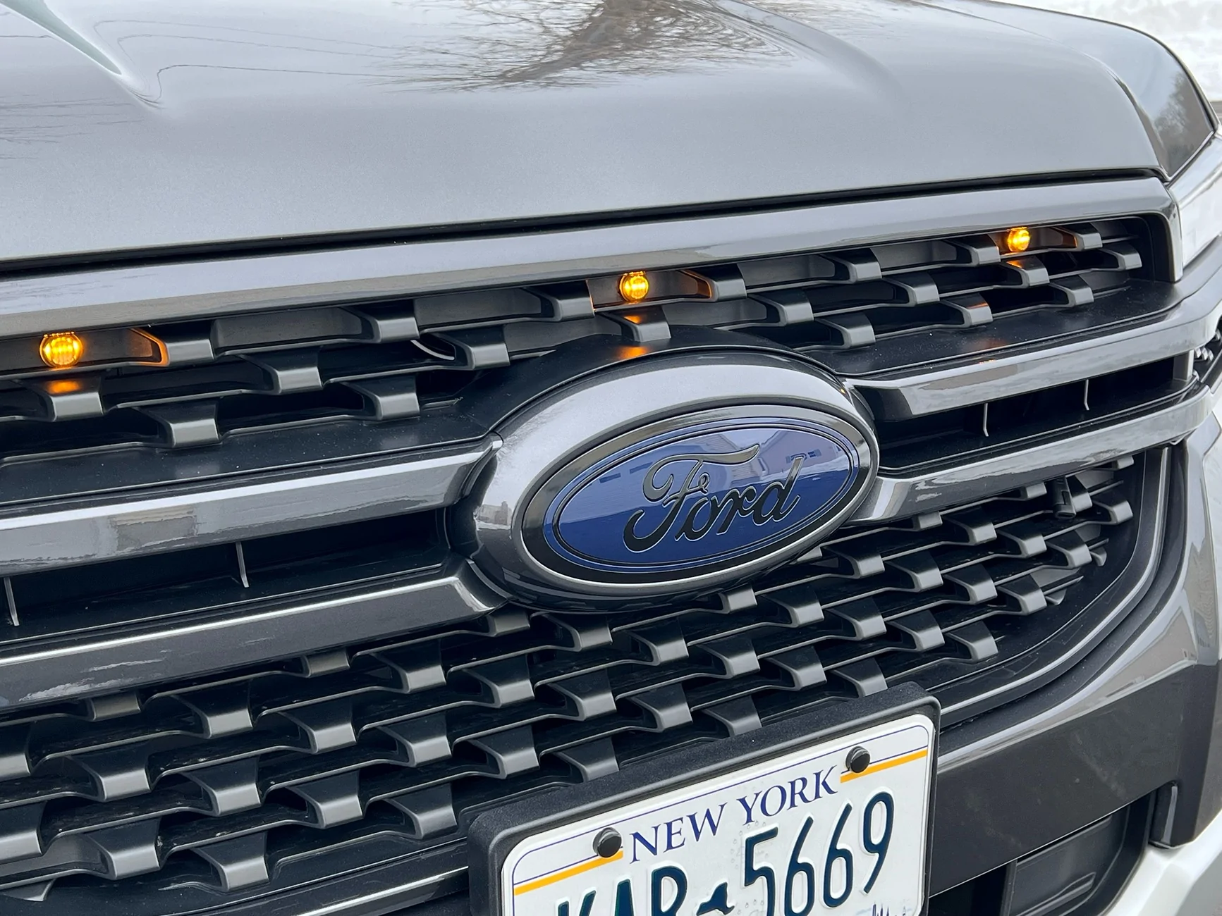 Ford Ranger Removing front grille and tailgate Ford Blue Oval Emblems IMG_9581