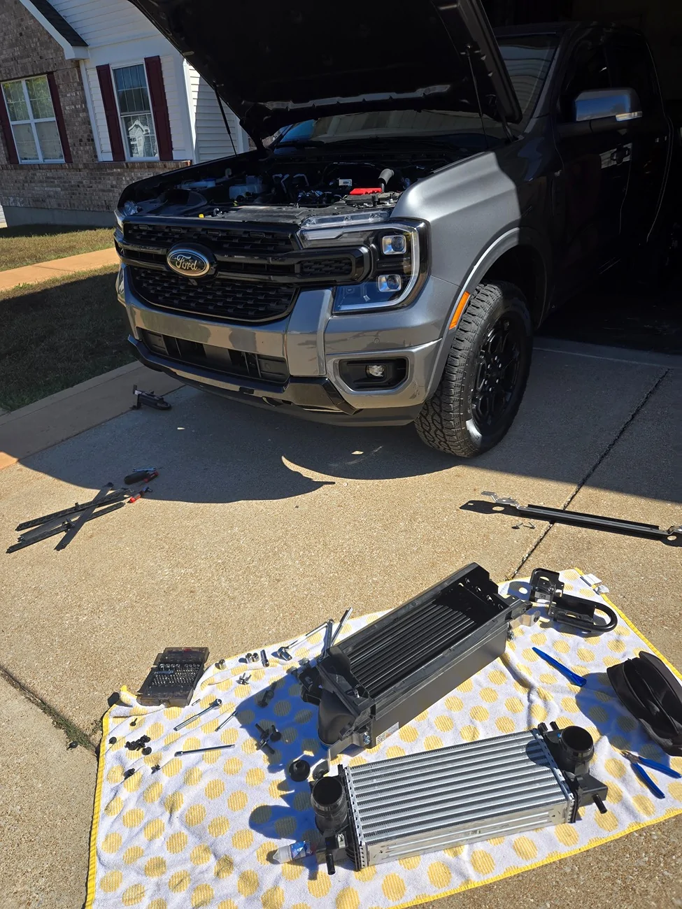 Ford Ranger Wagner Intercooler Installation DIY How-To for 2024 Ranger Raptor 20251009_121630