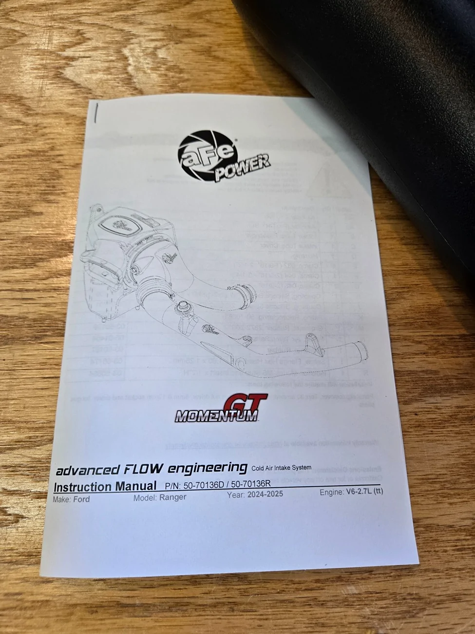 Ford Ranger aFe performance CAI for 2.7L 1000010486