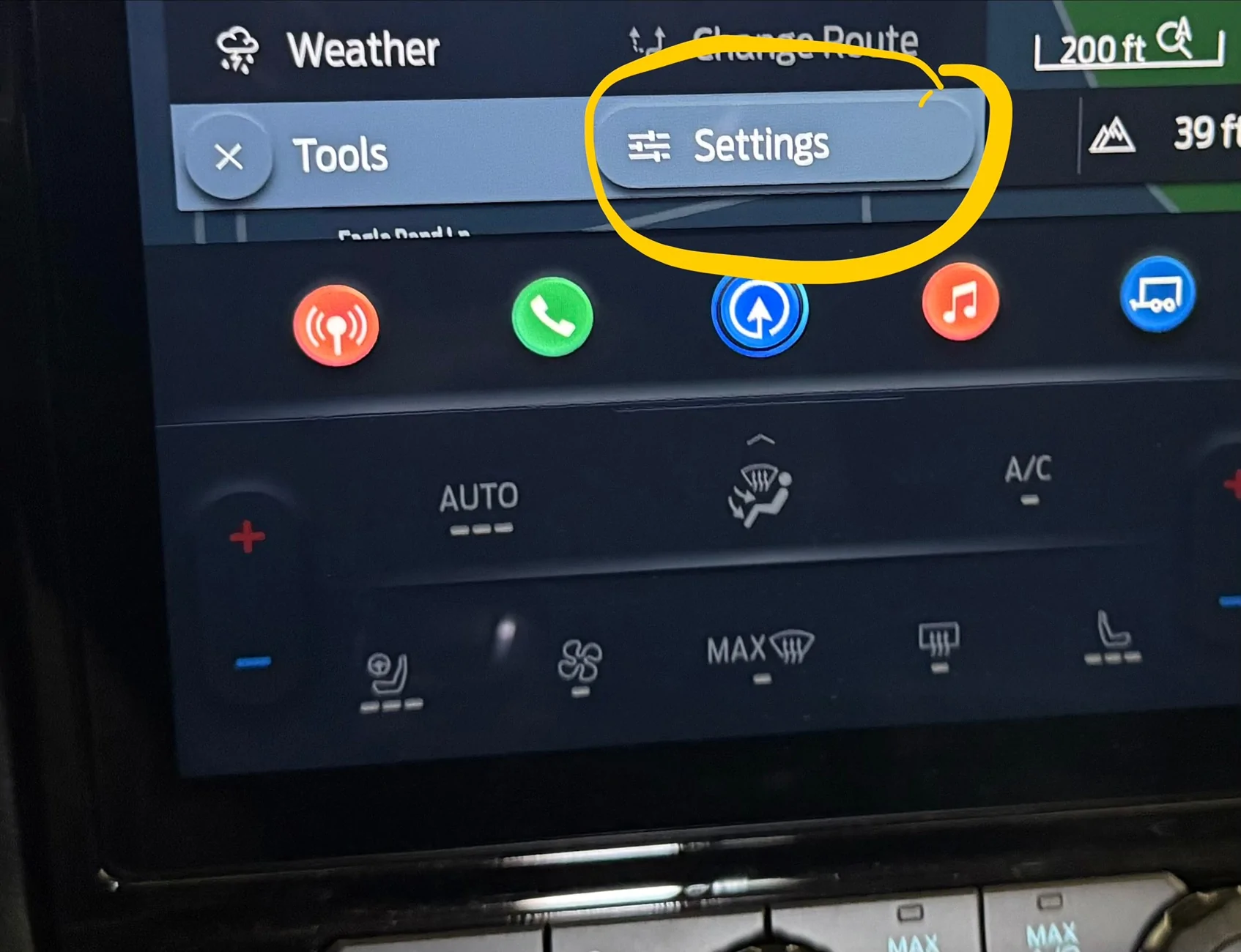 Ford Ranger Turning destination suggestions OFF in navigation IMG_1120