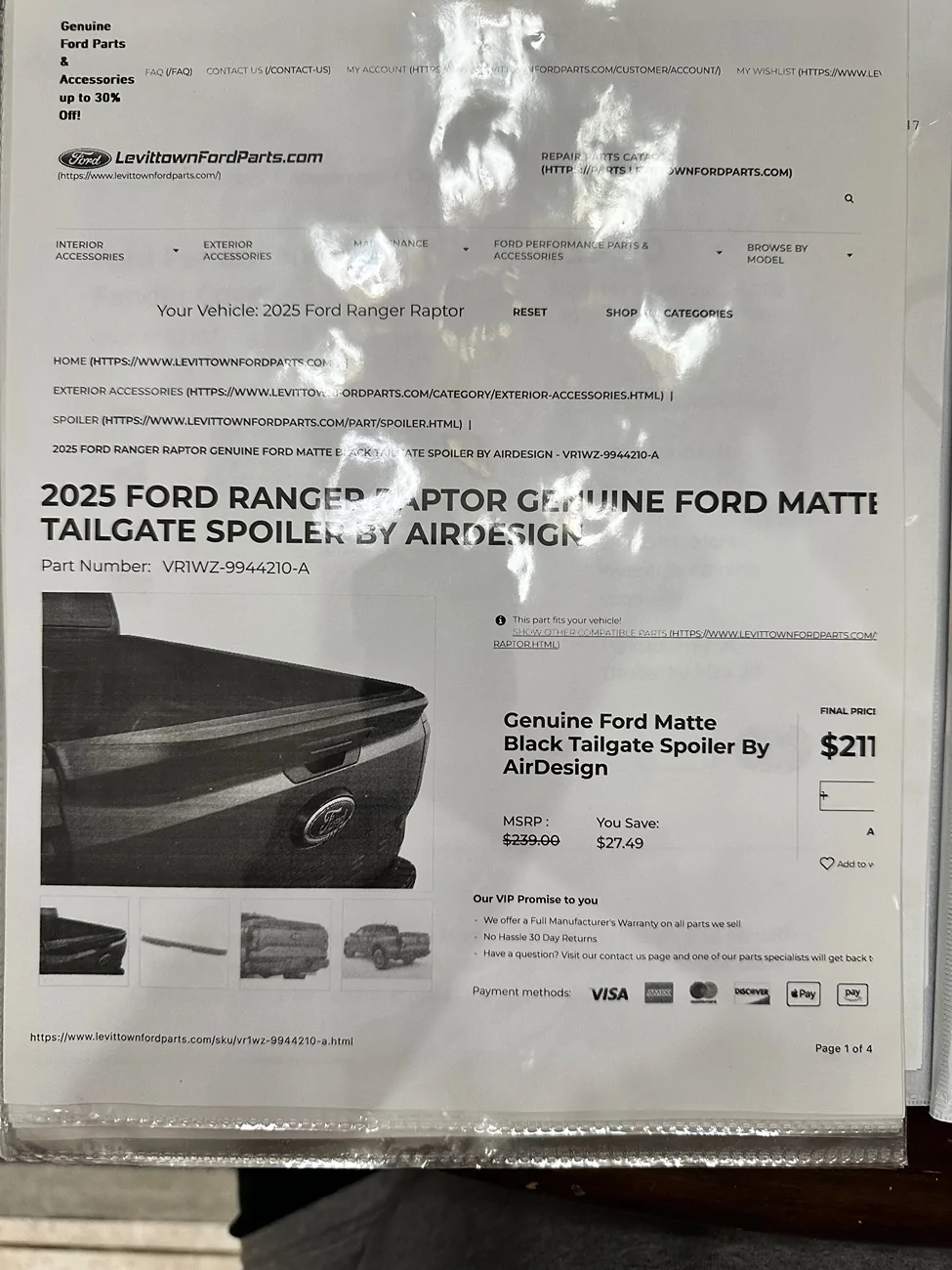 Ford Ranger Flat tailgate cap mod? IMG_2699