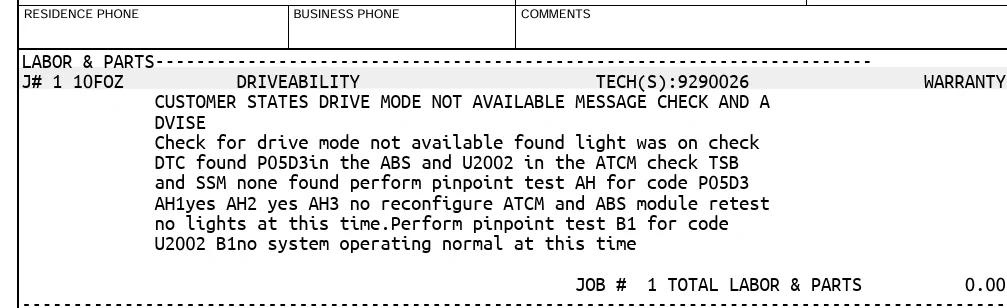 Ford Ranger "Drive Mode Not Available" fixed by dealer? 1761328336595-lu