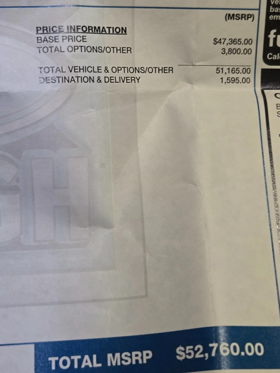 Ford Ranger Im New, How did I do? 2025 Ranger Lariat 2.7! 20251027_204545