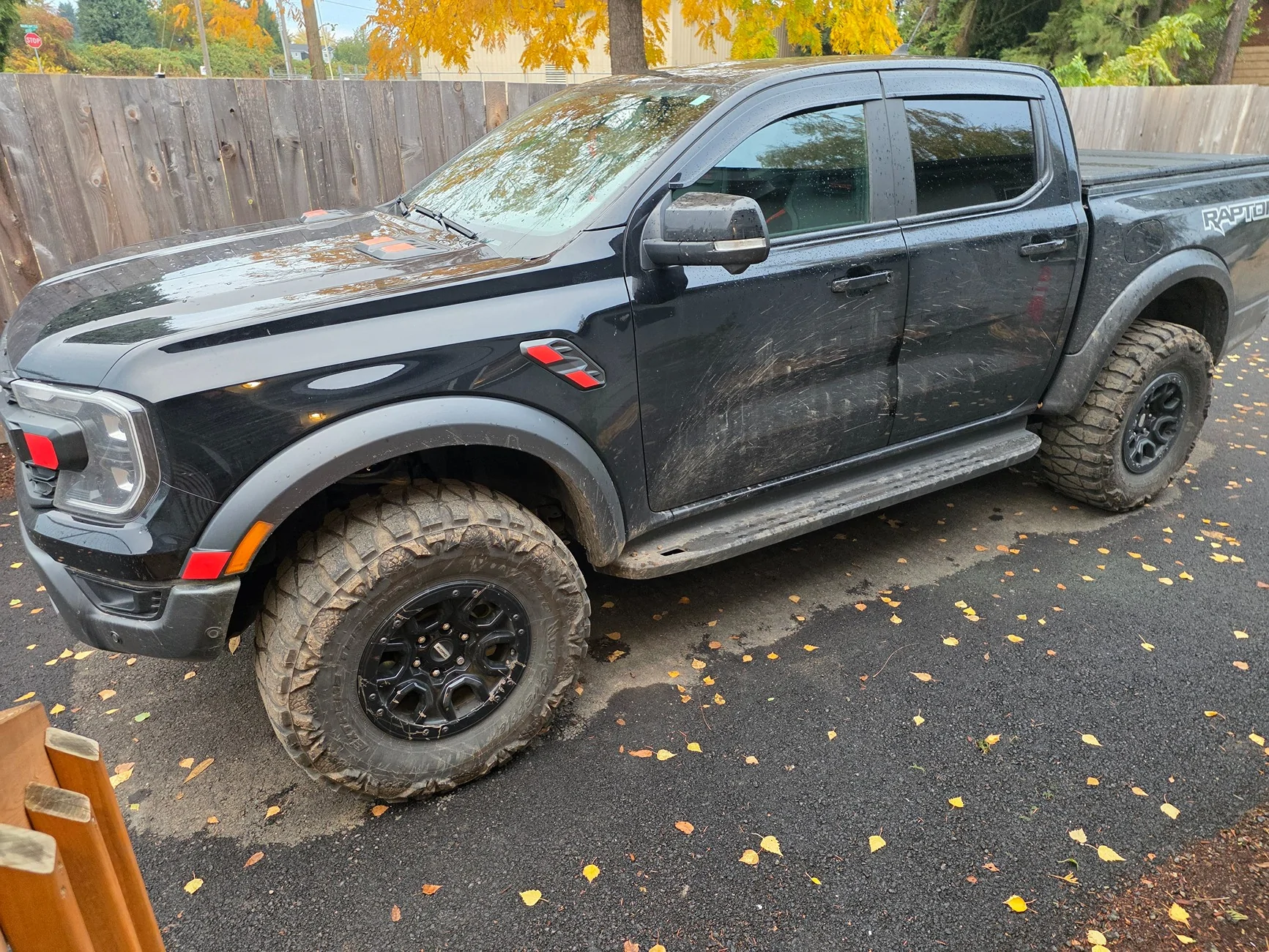 Ford Ranger GOAT Off-Road strut spacers installed 20251028_082115