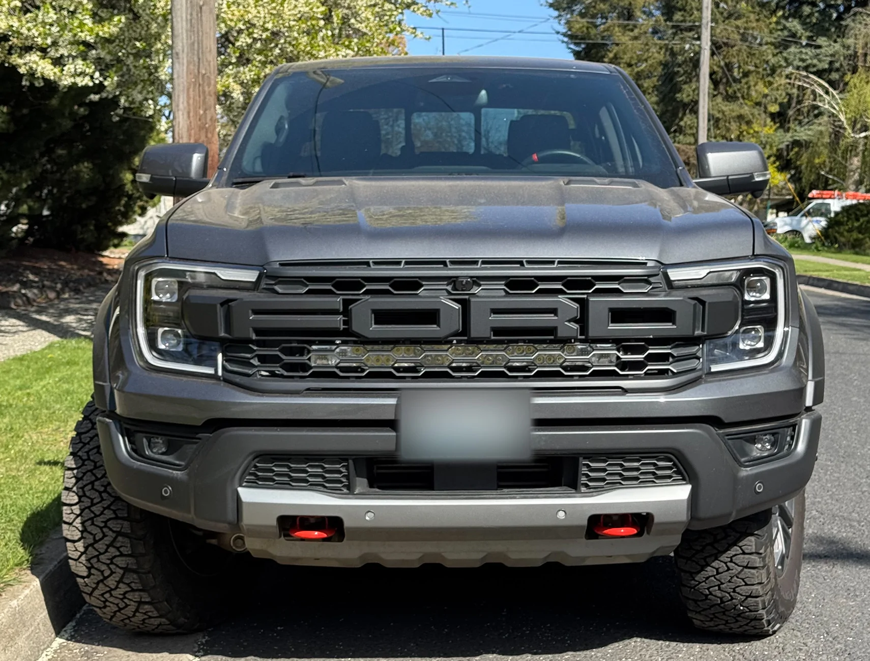 Ford Ranger Code Orange Tow Hook Covers Front-Recovery-Code-Orang