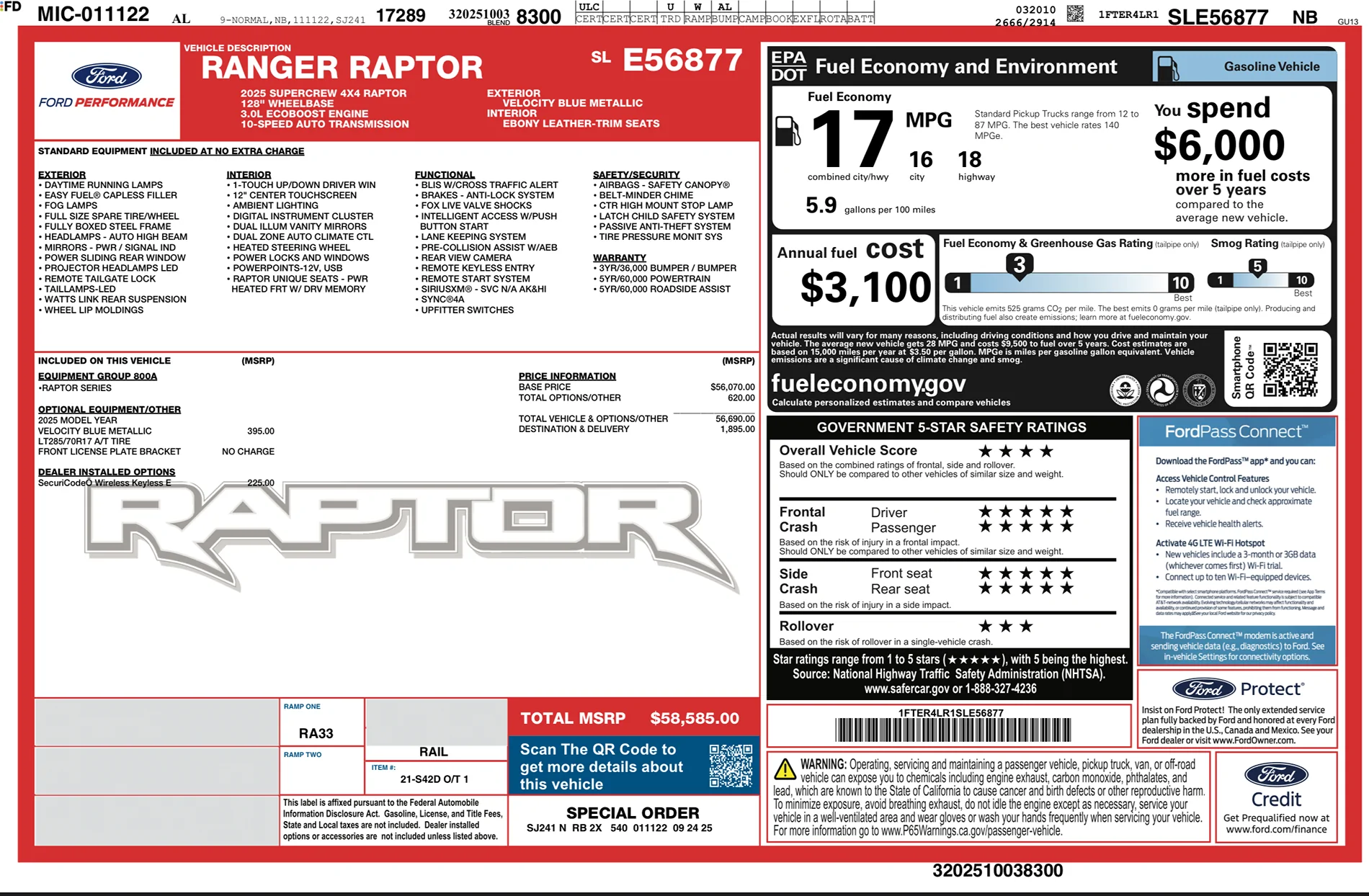 Ford Ranger New Order! 2025 Ranger Raptor 10/24/25 1761783036953-bv