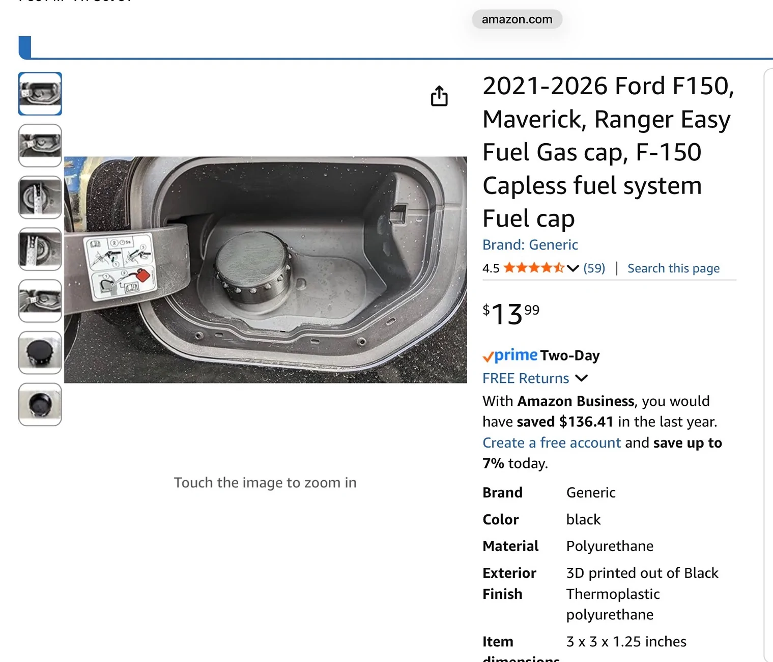 Ford Ranger Fuel filler locking plug IMG_8889