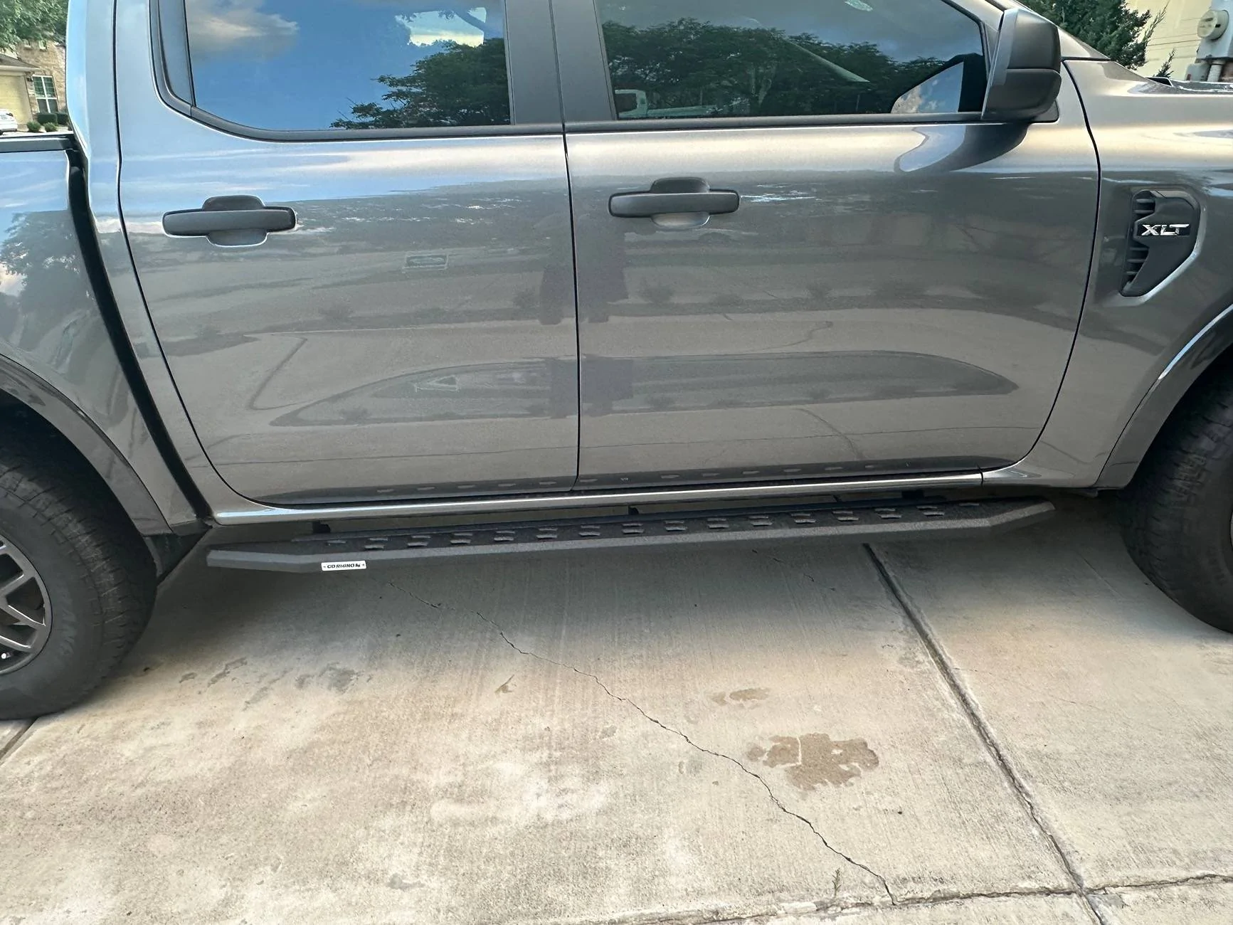 Ford Ranger Go Rhino Bedliner Coated Running Boards IMG_0307