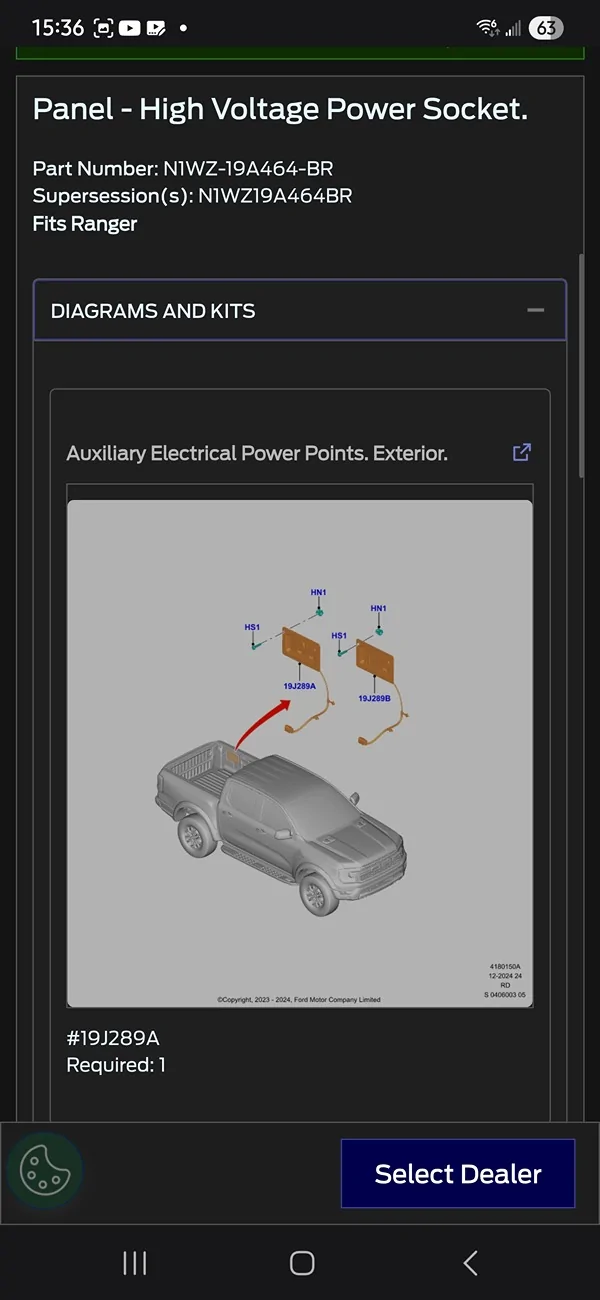 Ford Ranger 2025 XLT with a A.R.E. CX Classic truck cap installed Screenshot_20251106_153617_Samsung Internet