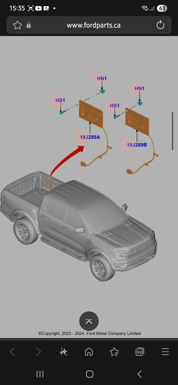 Ford Ranger 2025 XLT with a A.R.E. CX Classic truck cap installed Screenshot_20251106_153548_Samsung Internet