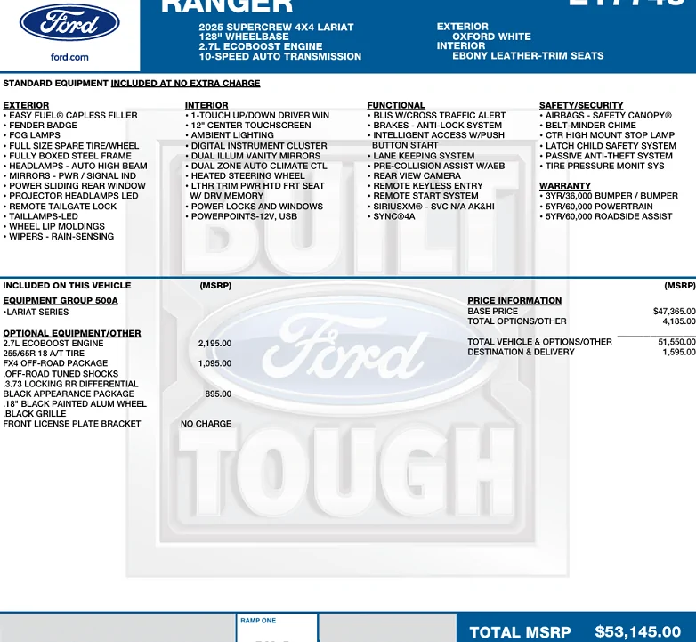 Ford Ranger Anyone test drive or have any experience as to rather an Fx4 or standard 4x4 suspension rides better? 1762563007715-cc