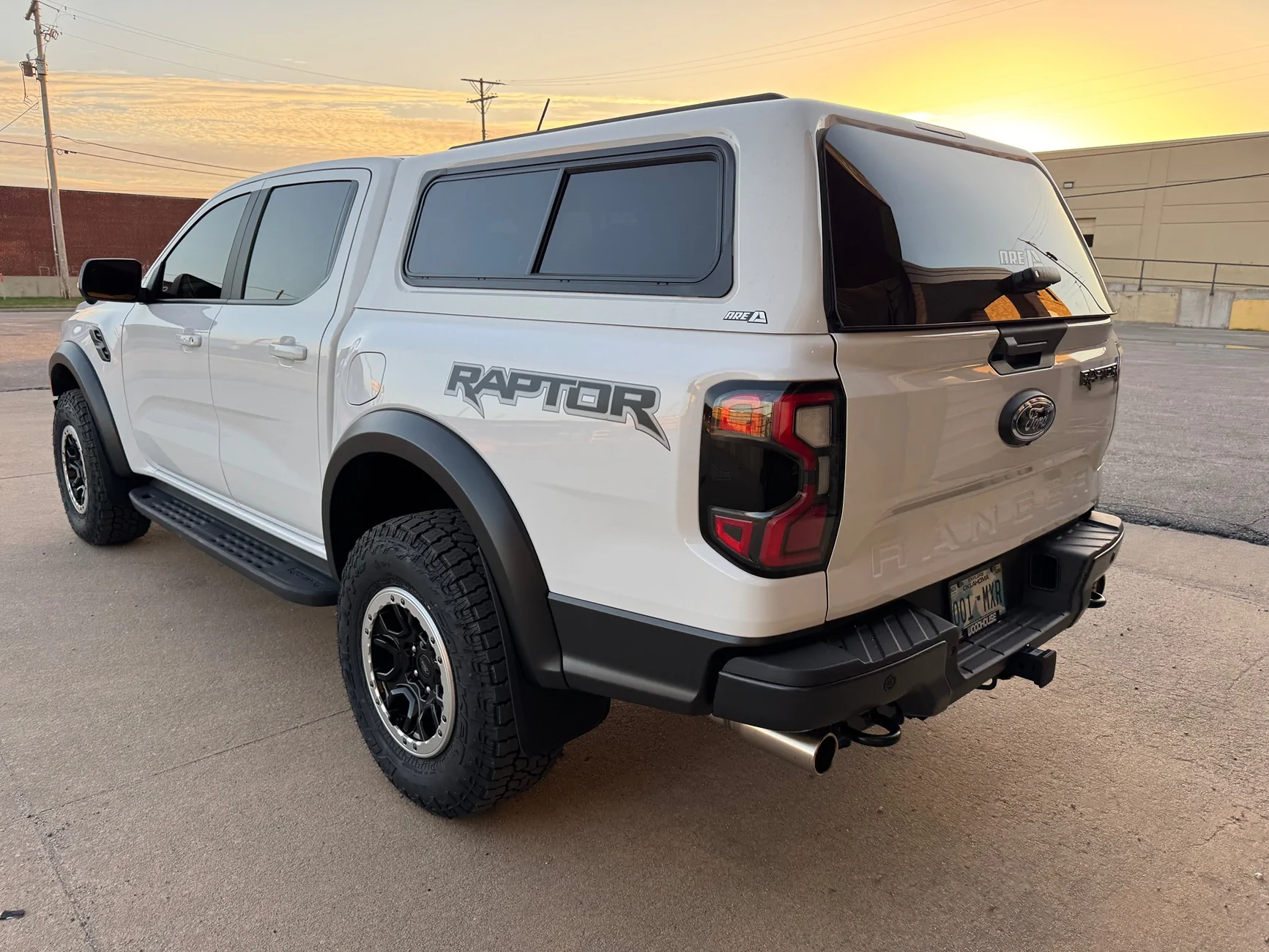 Ford Ranger 2025 XLT with a A.R.E. CX Classic truck cap installed IMG_4640
