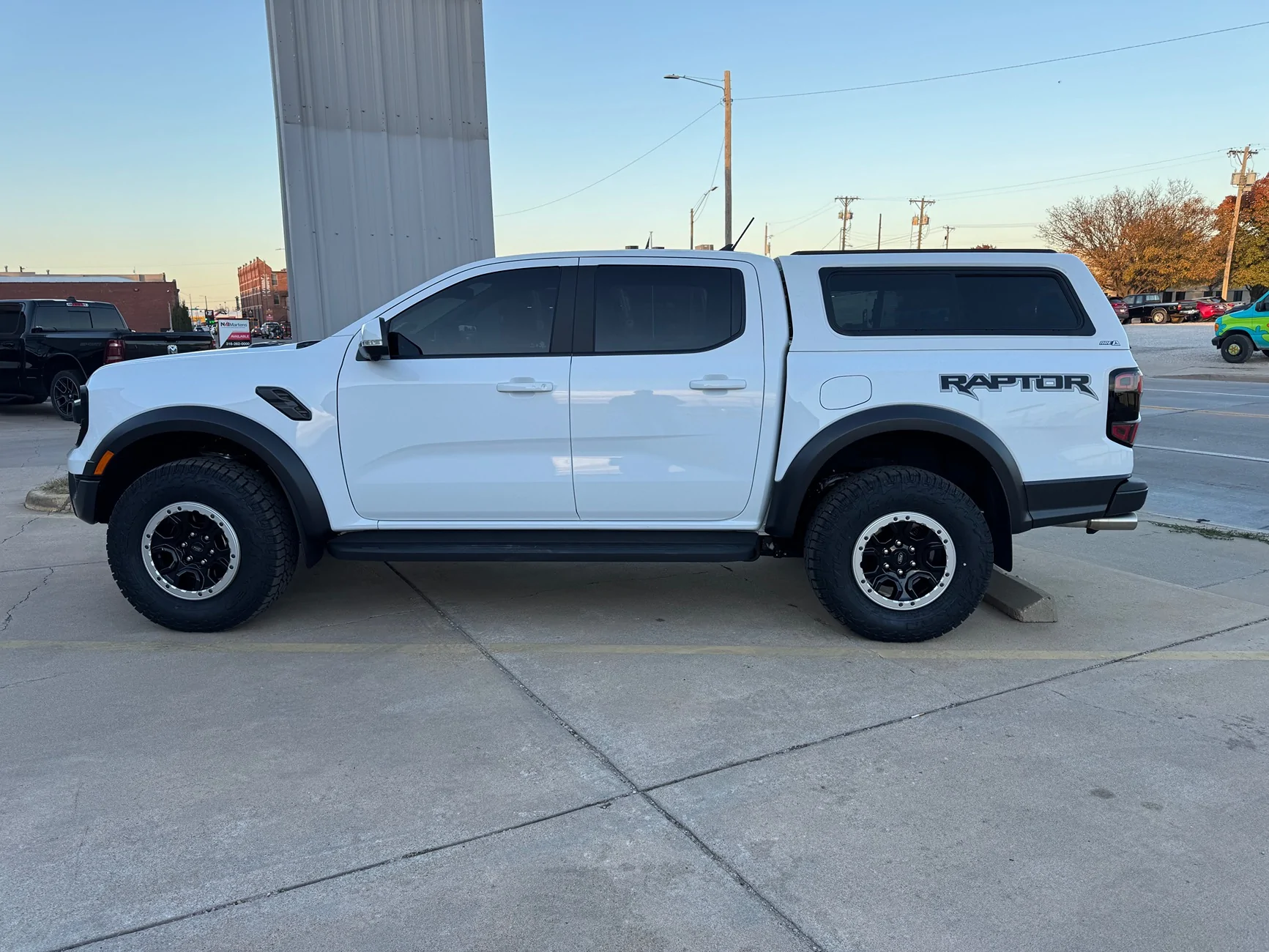 Ford Ranger 2025 XLT with a A.R.E. CX Classic truck cap installed IMG_4633