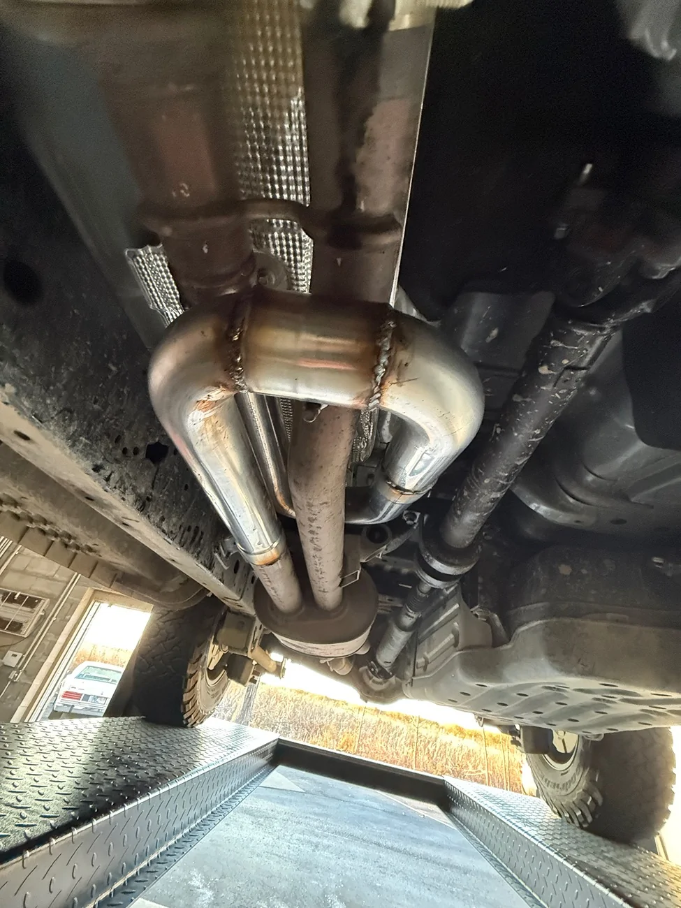 Ford Ranger Equal Length Trombone Exhaust Mod Installed w/ Sound Clip Video IMG_5835