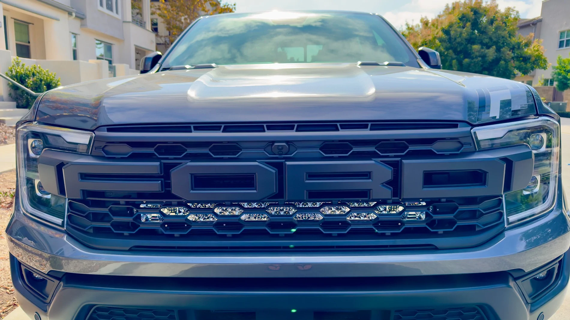 Ford Ranger ALTIQ behind grill light bar IMG_9823