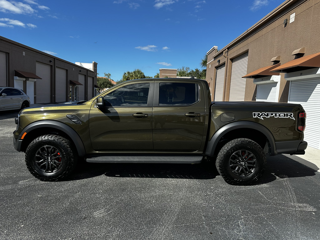 Ford Ranger Exterior mods: painted exhaust, tow hooks, calipers + rhino lined lower grill and skid plate IMG_6050-XL