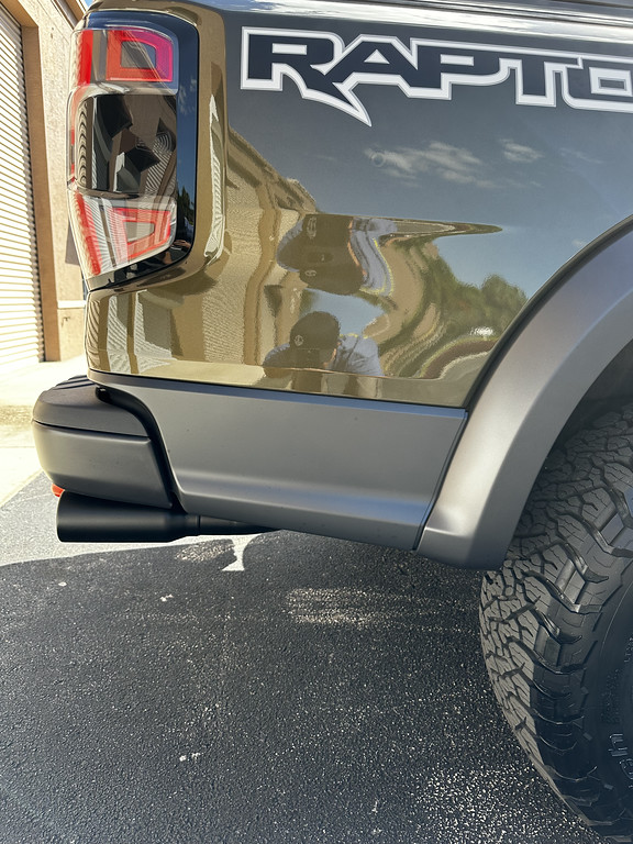 Ford Ranger Exterior mods: painted exhaust, tow hooks, calipers + rhino lined lower grill and skid plate IMG_6059-XL