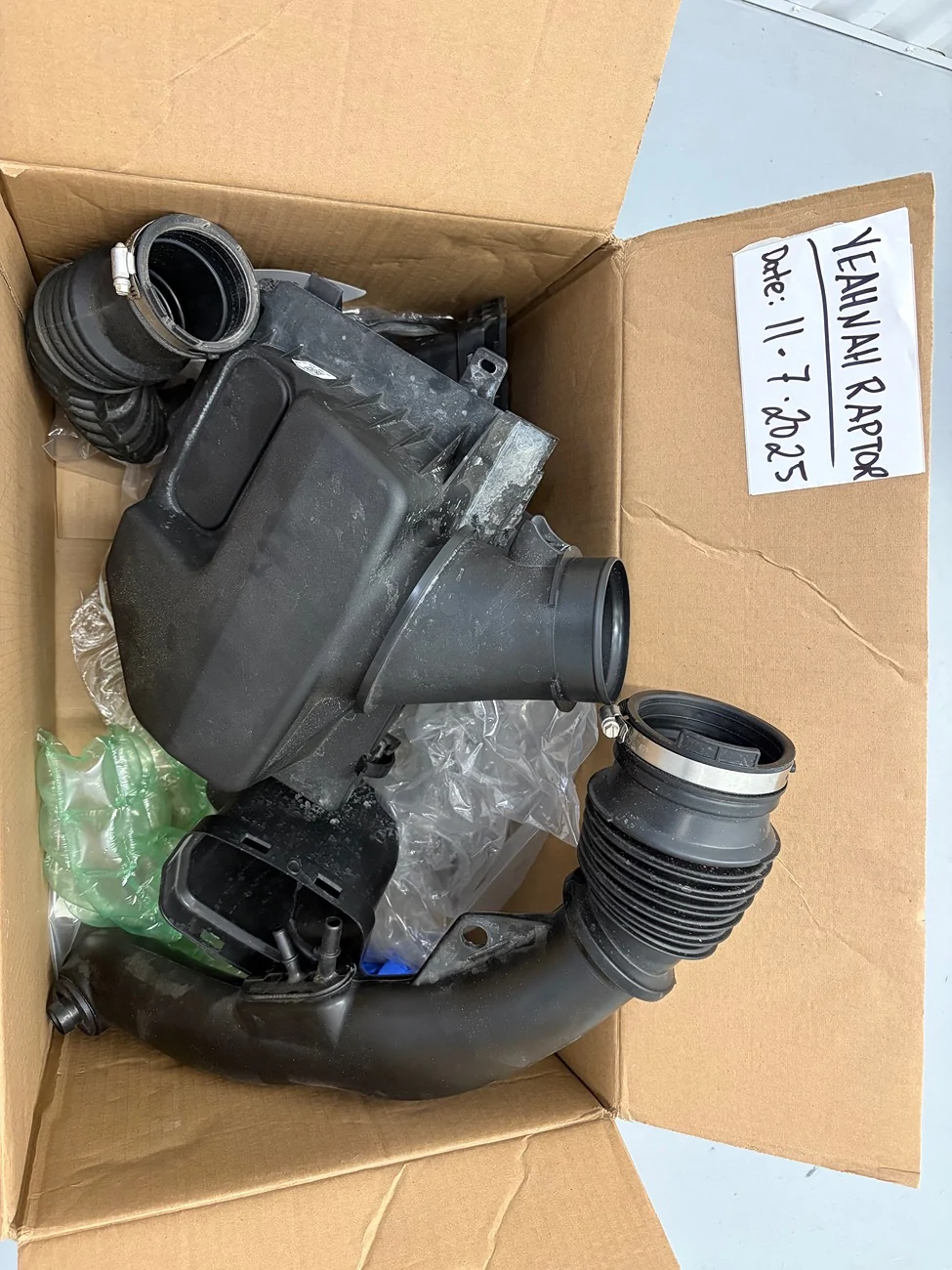 Ford Ranger Factory ranger raptor cold air intake IMG_1223