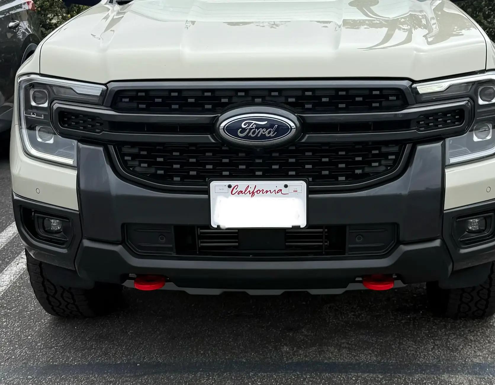Ford Ranger Front Collision Avoidance system conflicts with front license plate. tempImageiQE3Hv