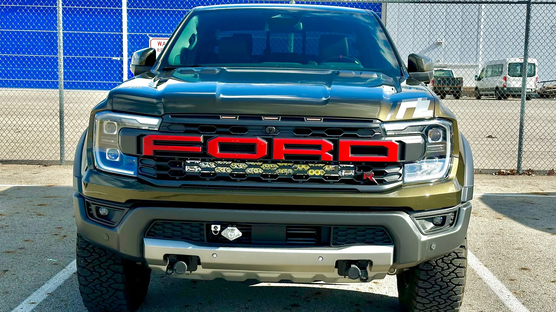 Ford Ranger ALTIQ behind grill light bar IMG_5513