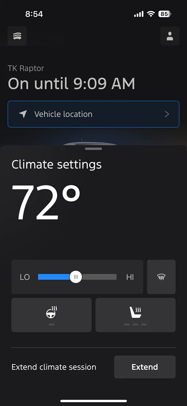 Ford Ranger Fordpass Climate Control IMG_1081