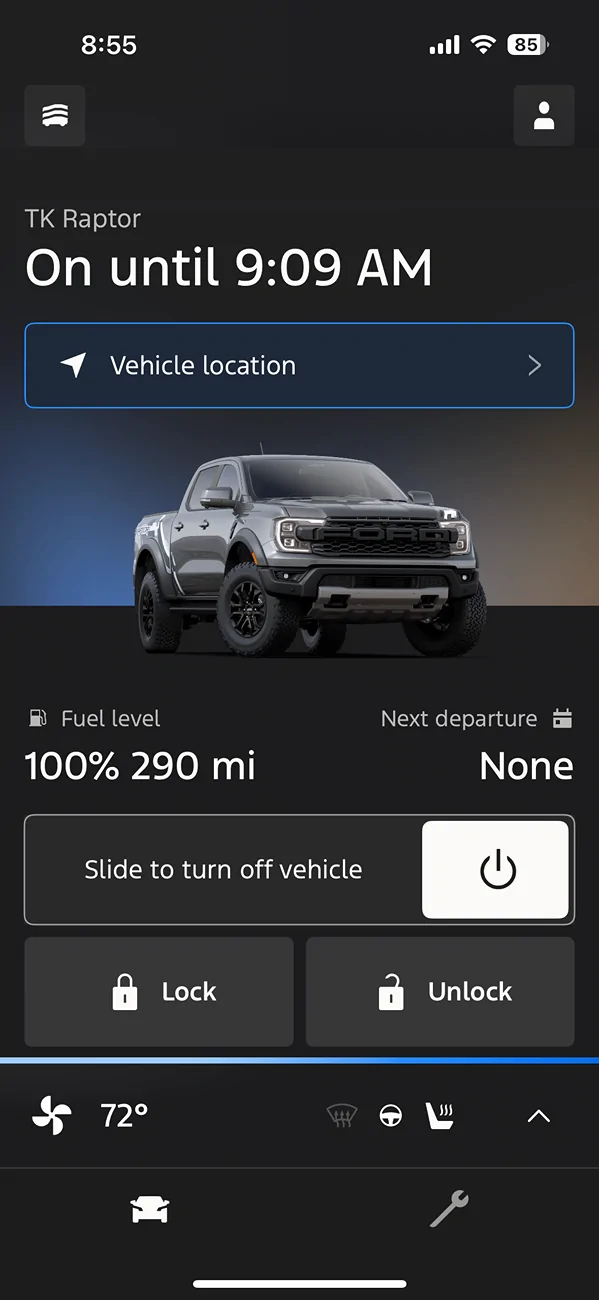 Ford Ranger Fordpass Climate Control IMG_1082