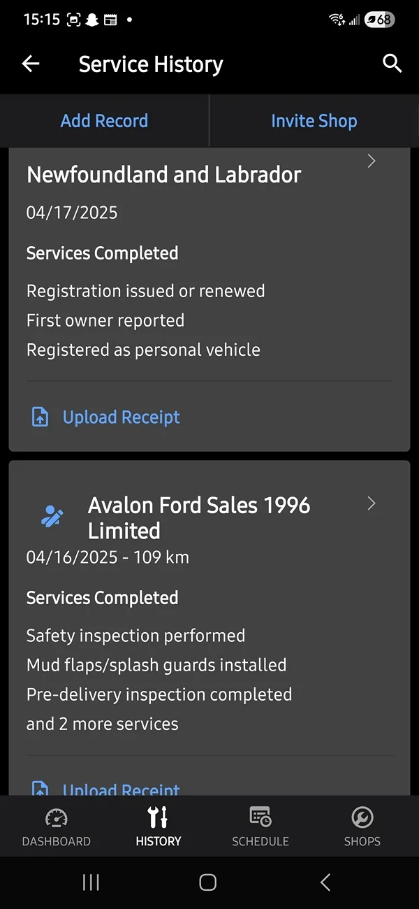 Ford Ranger Oil swapping - Full Syn vs Syn Blend Screenshot_20251125_151516_CARFAX Car Car