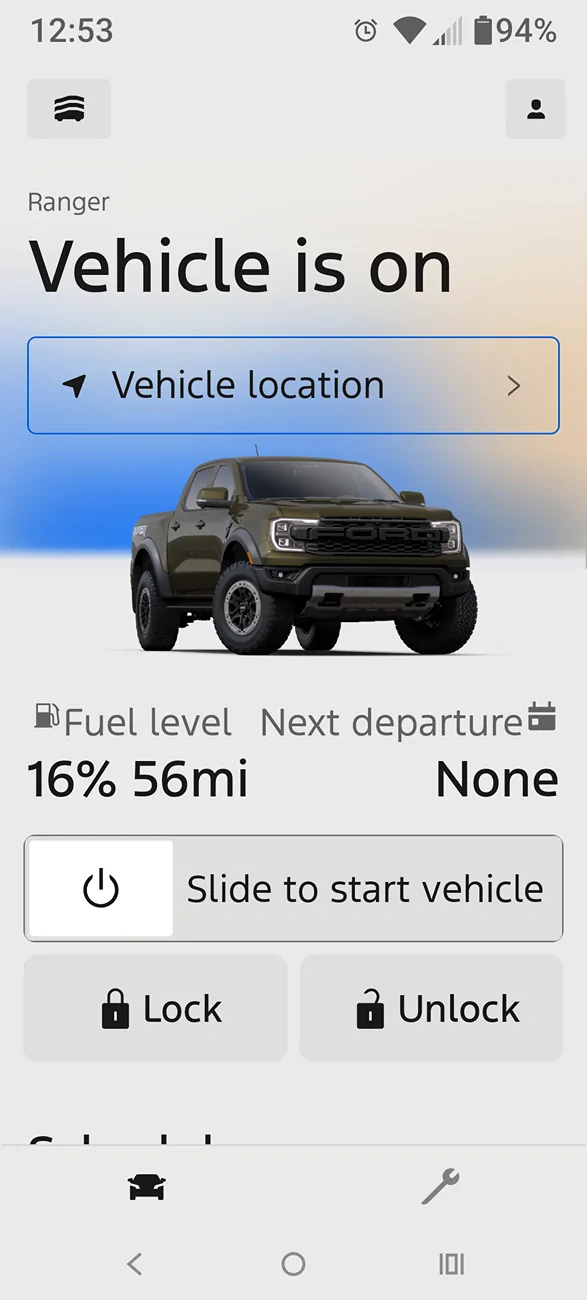 Ford Ranger Fordpass Climate Control Screenshot_20251125-125304_Ford