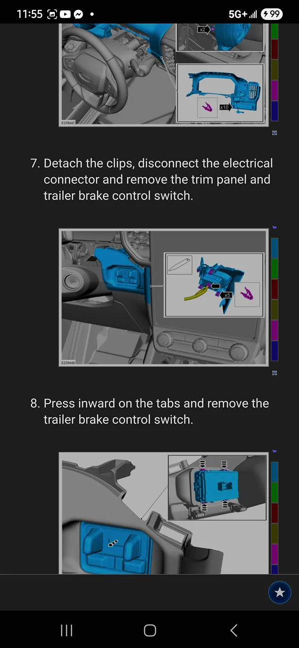 Ford Ranger wires for trailer brake controller '24 Ranger? Screenshot_20250515_115514_Samsung Internet