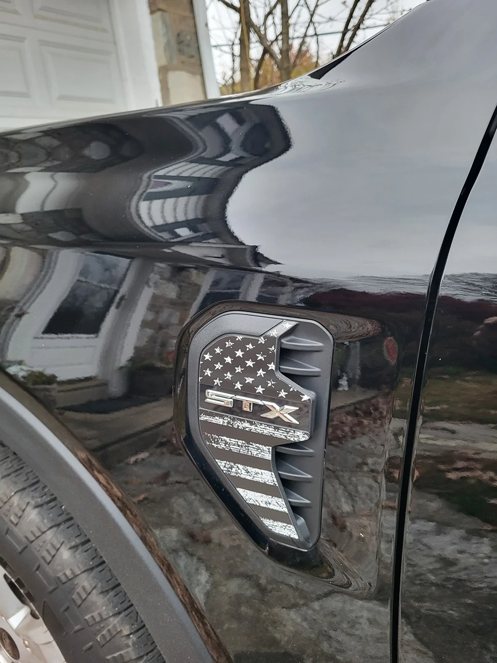 Ford Ranger Fender vents graphic decals installed 20251130_073821