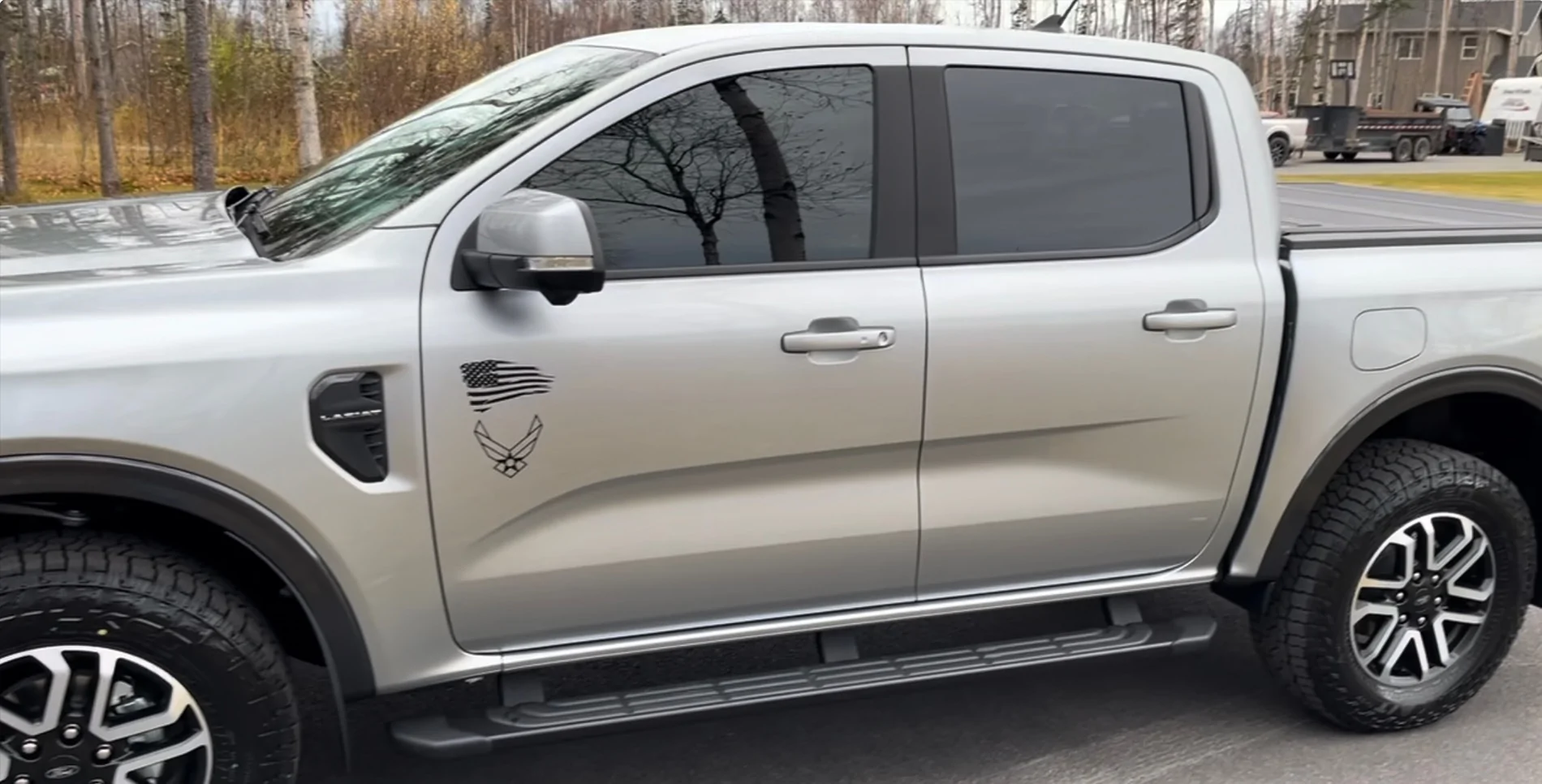 Ford Ranger Fender vents graphic decals installed IMG_0476