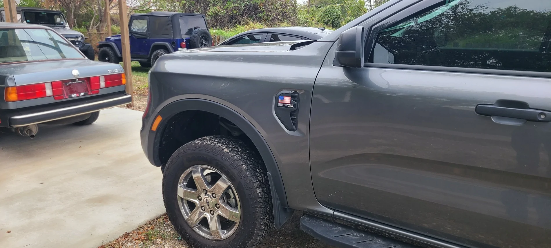 Ford Ranger Fender vents graphic decals installed 20251130_135707