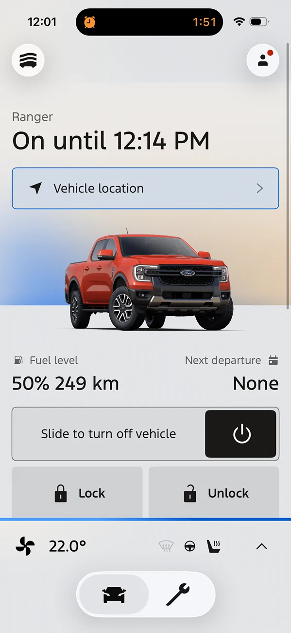 Ford Ranger Fordpass Climate Control IMG_9249