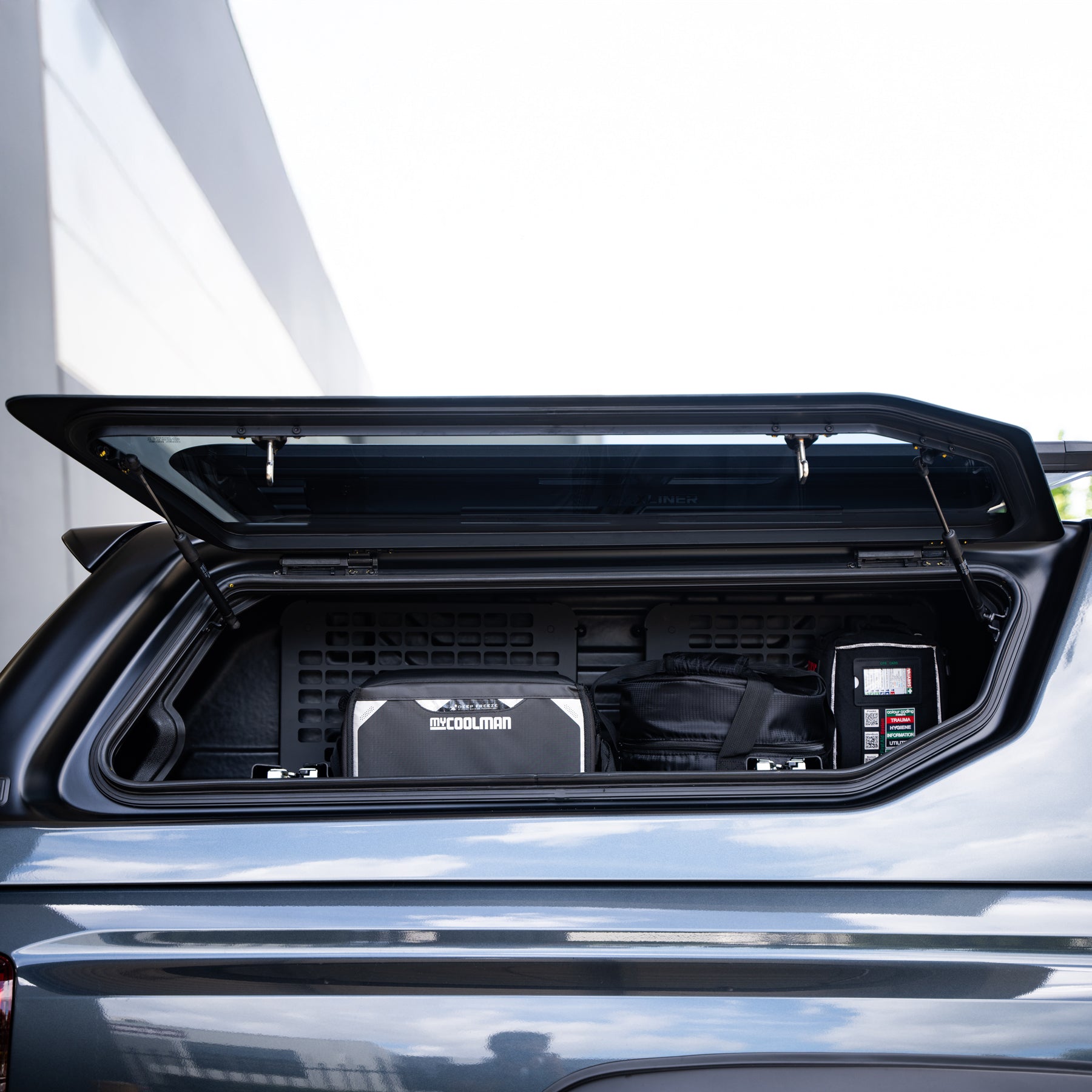 Ford Ranger Maxliner Venture Canopy Installed on 2025 Ranger Raptor Maxliner-Venture-Canopy-Window-Box