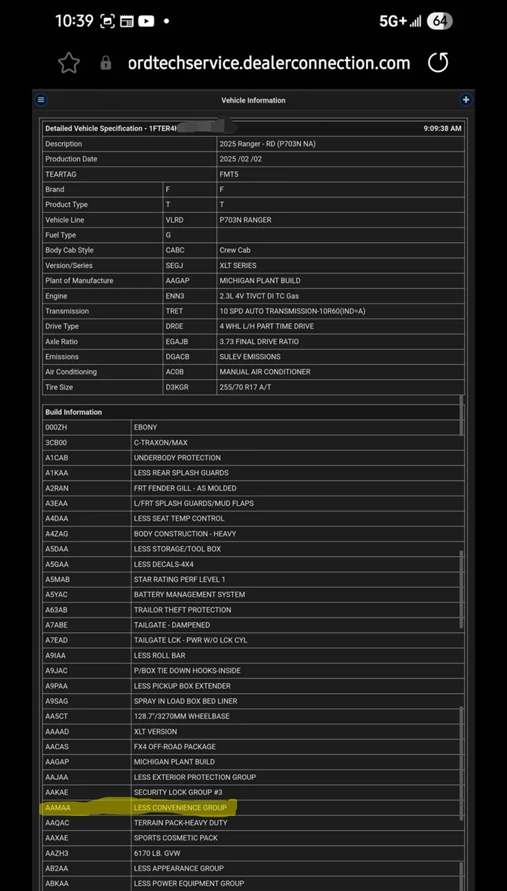 Ford Ranger How to get refund for 110v/12v plug in bed? Screenshot_20251202_070218_Gallery