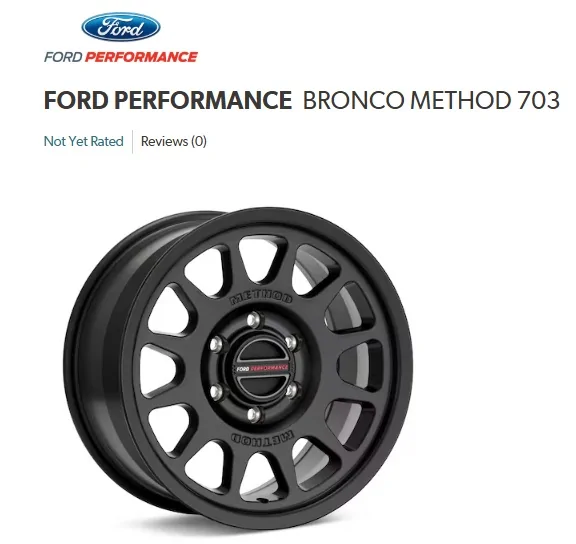 Ford Ranger List of Hub Centric 6G Ranger Wheels Screenshot 2025-12-05 133641