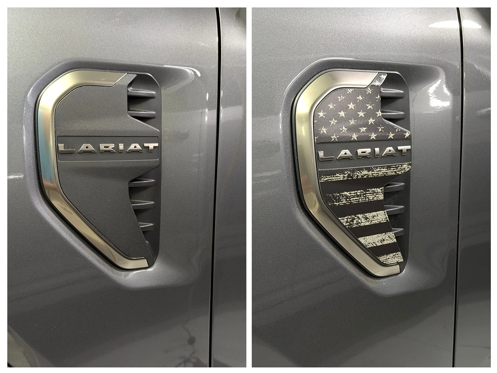 Ford Ranger Fender vents graphic decals installed 1000014586