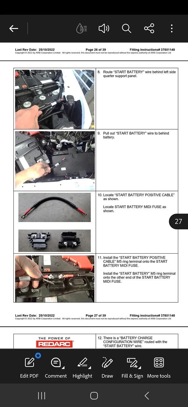 Ford Ranger On Board Air, where did you tap power? Screenshot_20251207_201509_Adobe Acrobat