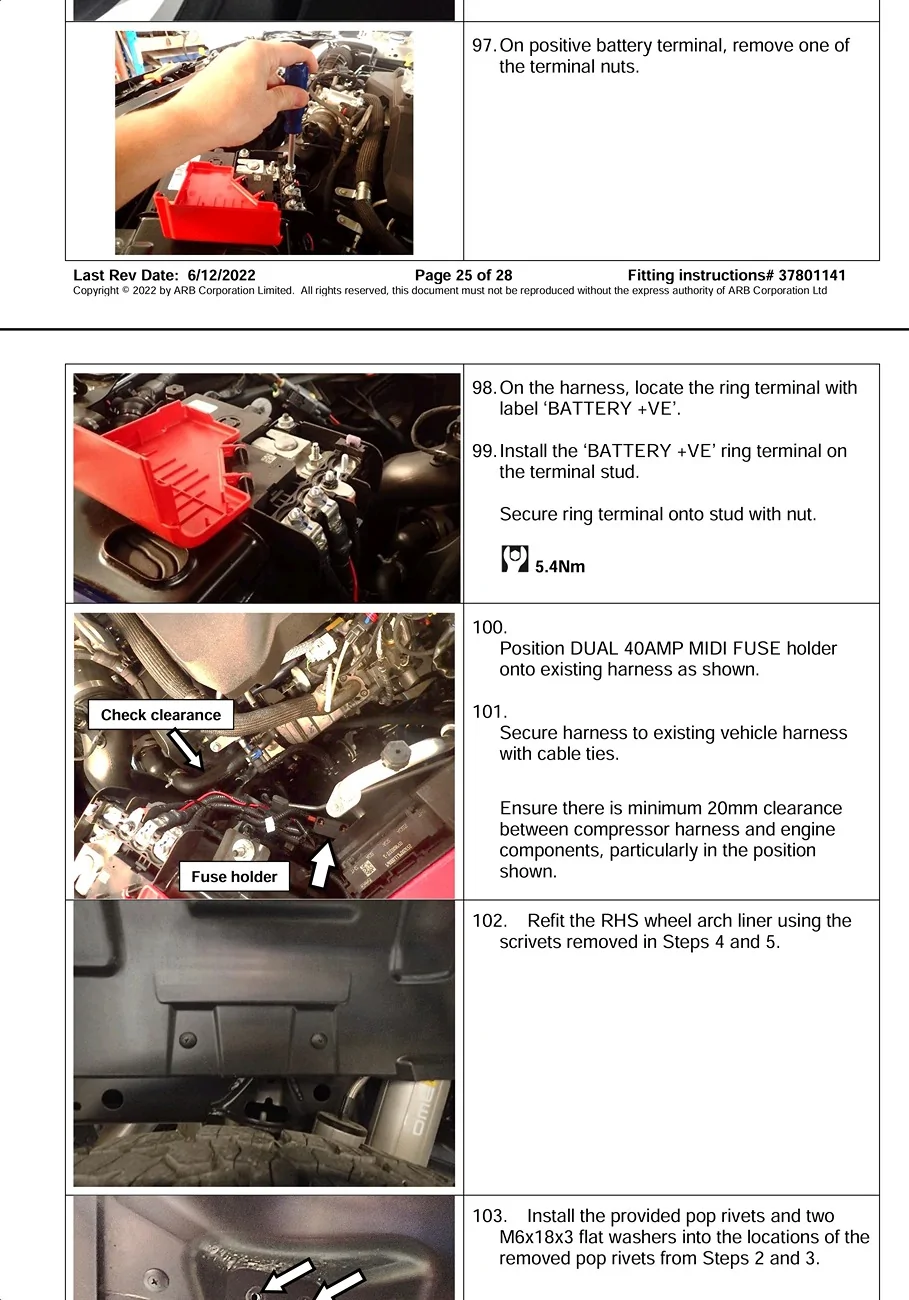 Ford Ranger On Board Air, where did you tap power? Screenshot_20251207_201204_Adobe Acrobat
