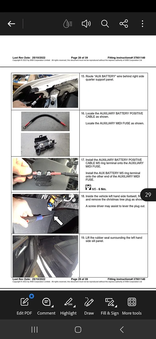 Ford Ranger On Board Air, where did you tap power? Screenshot_20251207_201518_Adobe Acrobat