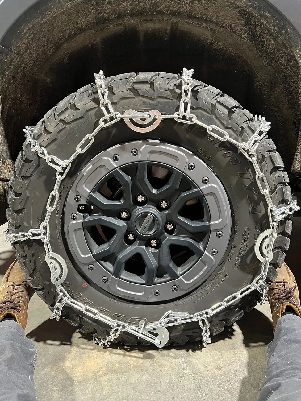 Ford Ranger Snow chains IMG_6402