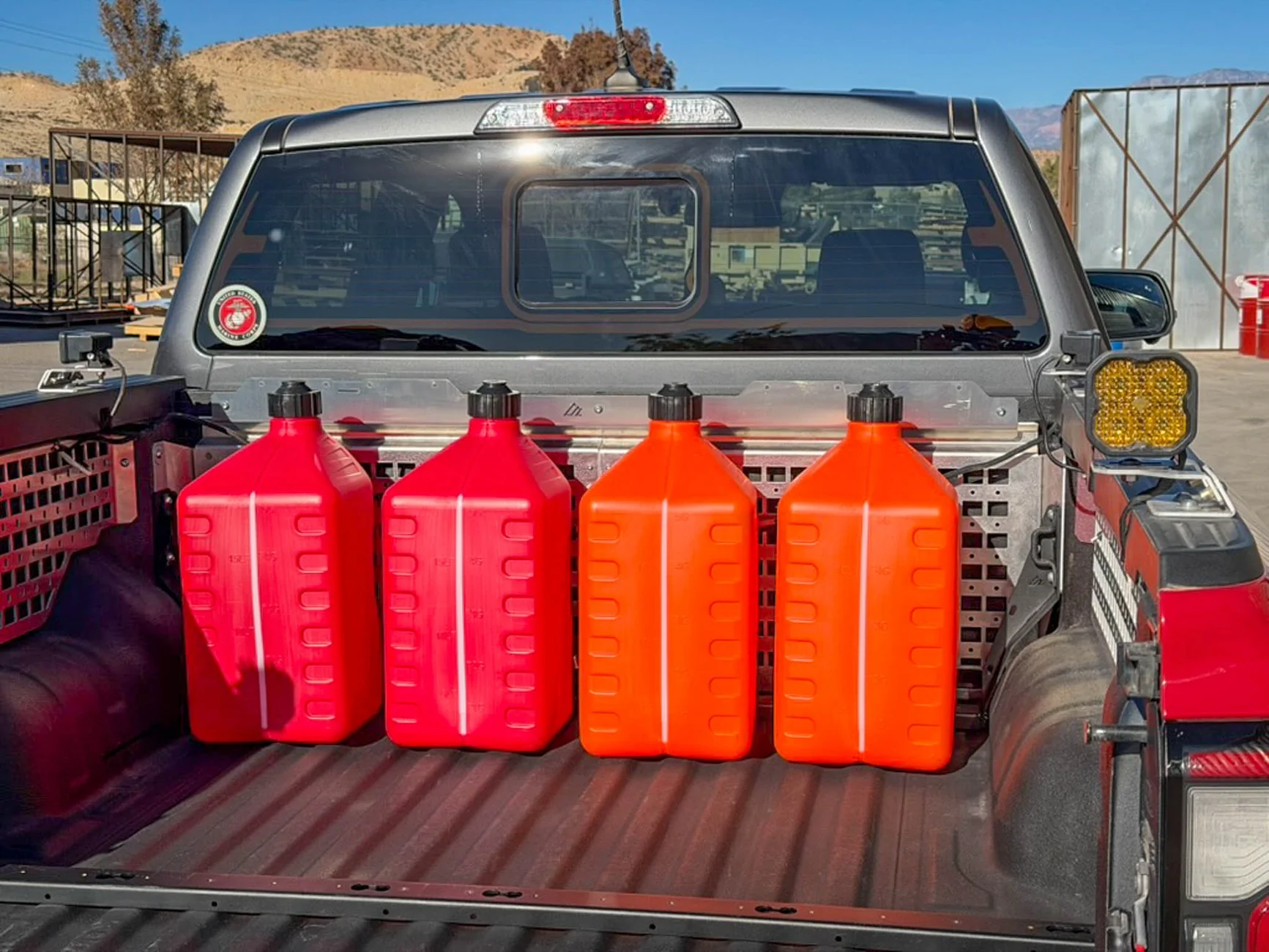 Ford Ranger Let's talk Gas Can Storage Ford Ranger Fuel Jug Storage-2