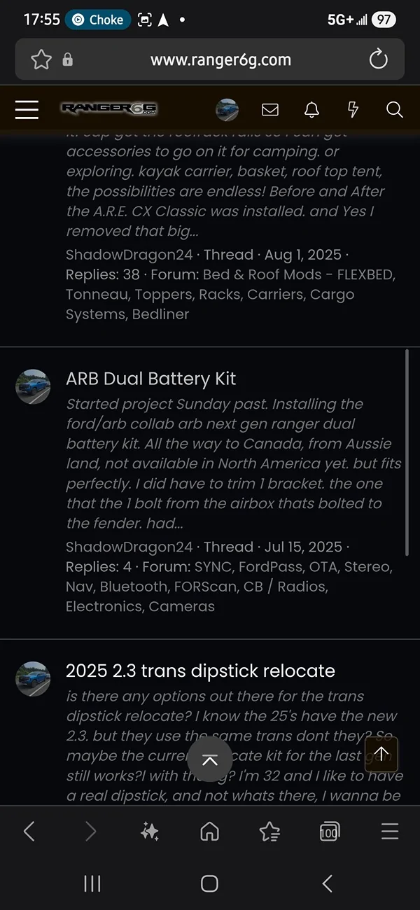 Ford Ranger On Board Air, where did you tap power? Screenshot_20251210_175552_Samsung Internet