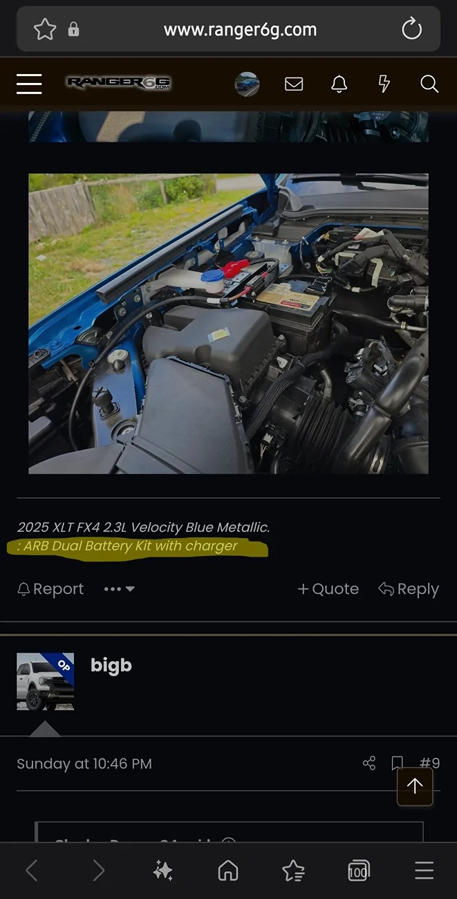 Ford Ranger On Board Air, where did you tap power? Screenshot_20251210_175300_Samsung Internet